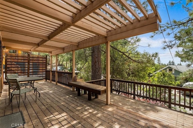 26823 Crestview Dr, Idyllwild, CA 92549 - deck featuring a pergola