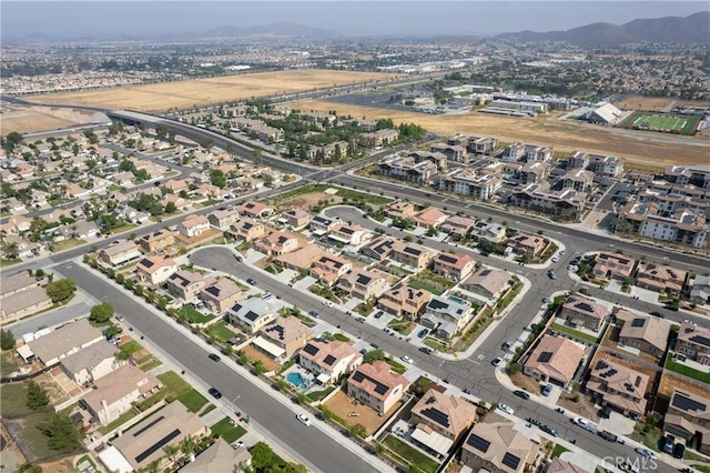 28341 Heather Green Way, Menifee, CA 92584 - aerial view of property's location with a mountainous background and nearby suburban area