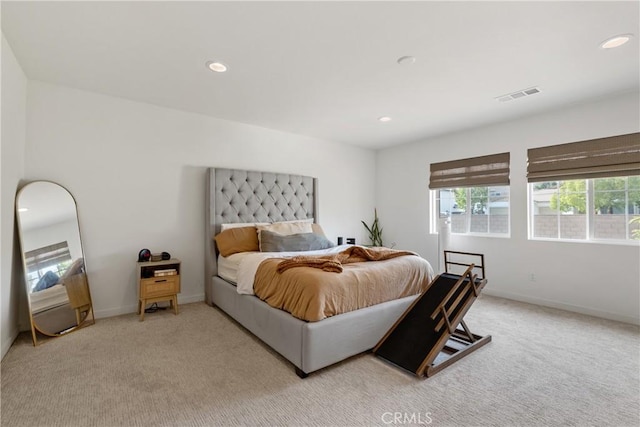 28341 Heather Green Way, Menifee, CA 92584 - bedroom featuring light carpet, recessed lighting, and baseboards