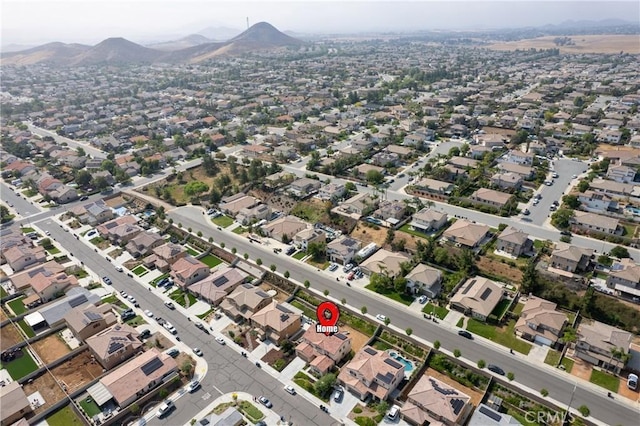 28341 Heather Green Way, Menifee, CA 92584 - aerial overview of property's location featuring a mountainous background and nearby suburban area