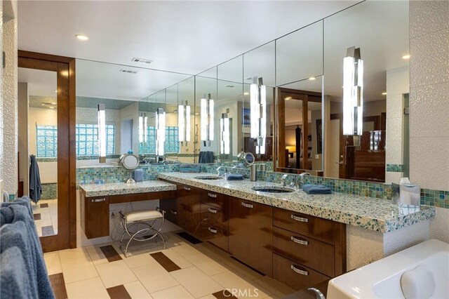 25611 Rangewood Rd, Laguna Hills, CA 92653 - full bath featuring a sink and tile patterned floors