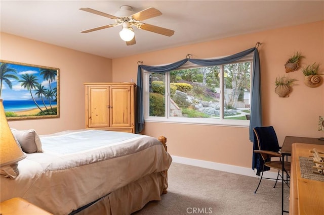 25611 Rangewood Rd, Laguna Hills, CA 92653 - carpeted bedroom featuring baseboards and ceiling fan