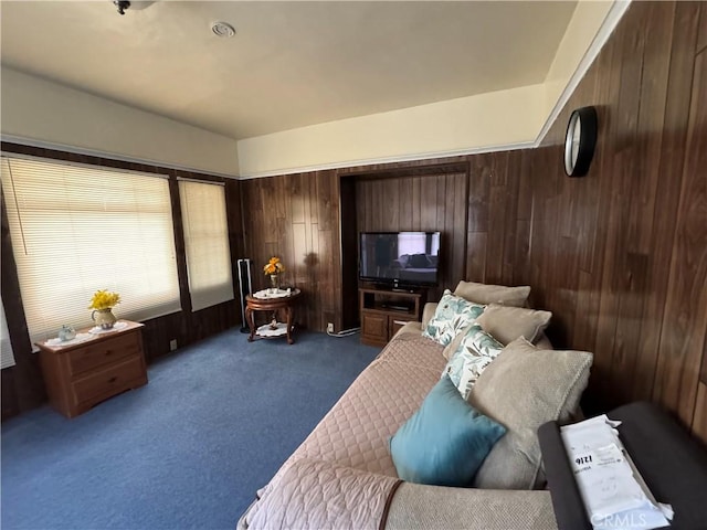 1521 Bridge St, Los Angeles, CA 90033 - carpeted bedroom with wood walls