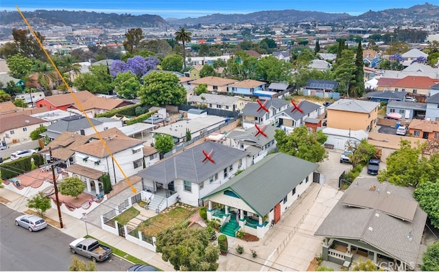 1521 Bridge St, Los Angeles, CA 90033 - aerial perspective of suburban area featuring mountains