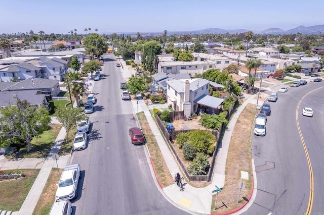 4643 Cherokee Ave, San Diego, CA 92116 - aerial view of residential area featuring a mountainous background