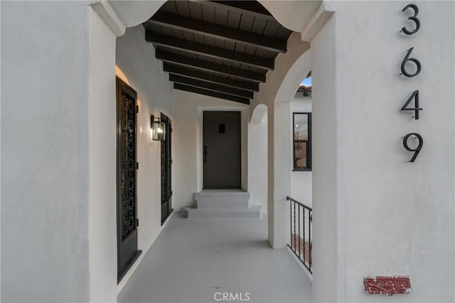 3649 Mount Vernon Dr, View Park, CA 90008 - hall with arched walkways