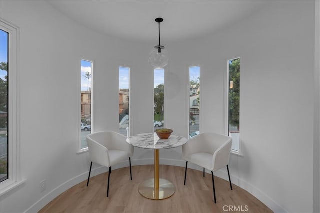 3649 Mount Vernon Dr, View Park, CA 90008 - dining room with plenty of natural light, baseboards, and wood finished floors