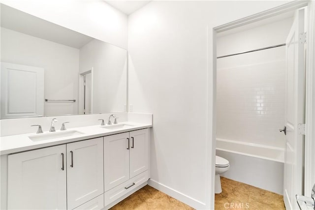 12392 Sandy Ct, Whittier, CA 90602 - bathroom with double vanity,  shower combination, and tile patterned flooring