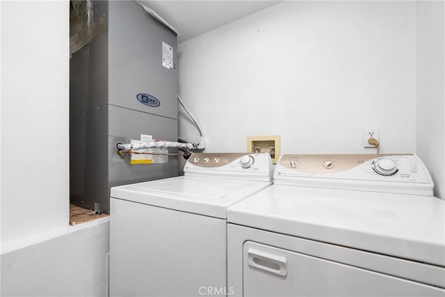4426 Ventura Canyon Ave Unit 204, Sherman Oaks, CA 91423 - laundry room with separate washer and dryer and heating unit