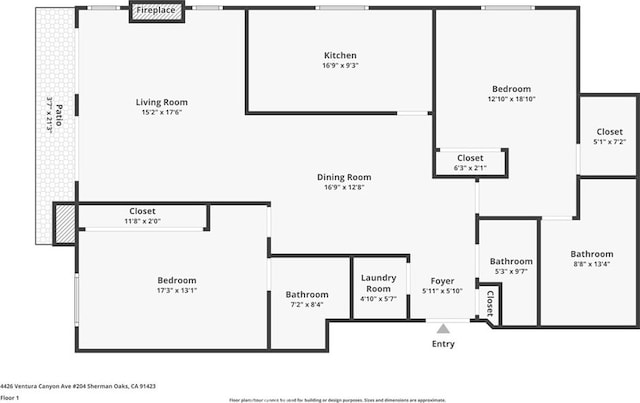 4426 Ventura Canyon Ave Unit 204, Sherman Oaks, CA 91423 - property floor plan