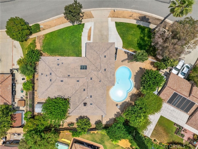 732 Hilary Ln, Redlands, CA 92373 - aerial view of a pool
