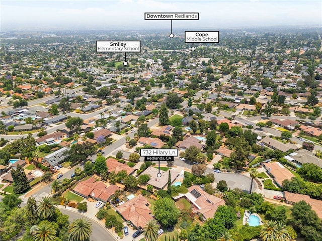 732 Hilary Ln, Redlands, CA 92373 - view of property location with nearby suburban area