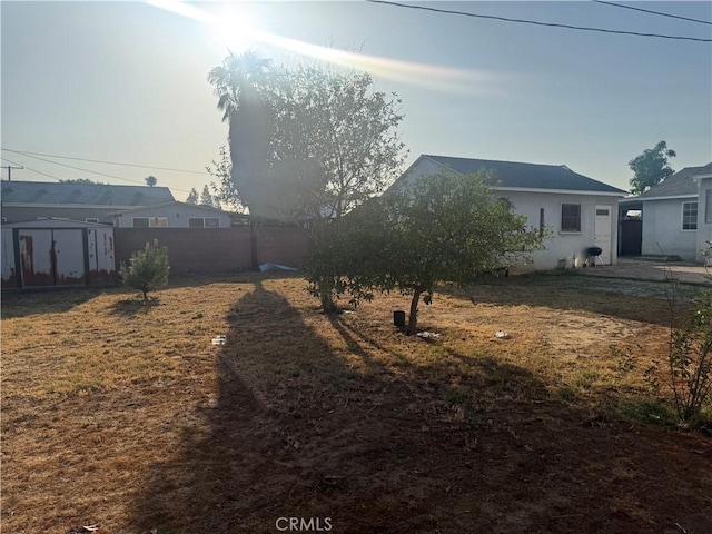 13538 Lukay St, Whittier, CA 90605 - view of yard featuring a storage unit