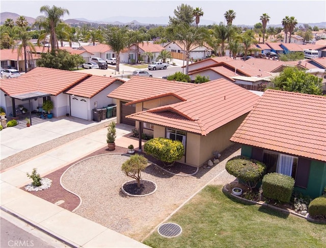 25717 Leah Ln, Menifee, CA 92586 - aerial view of residential area featuring a mountain backdrop