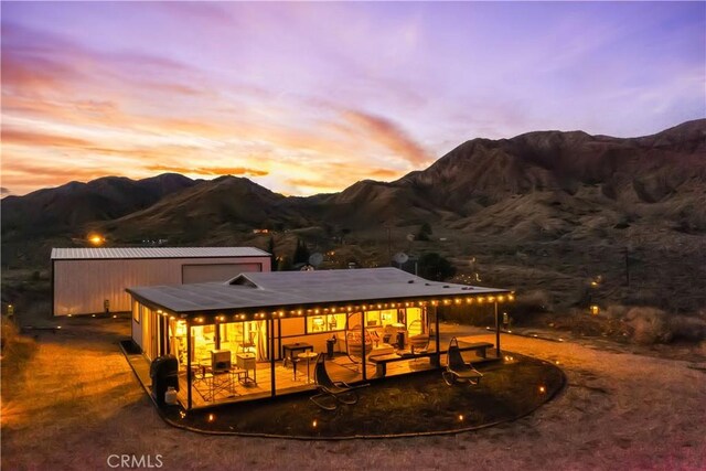 49490 Big Morongo Canyon Rd, Morongo Valley, CA 92256 - rear view of house with a mountain view