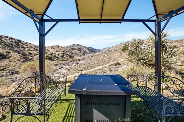 49490 Big Morongo Canyon Rd, Morongo Valley, CA 92256 - view of yard with a mountain view