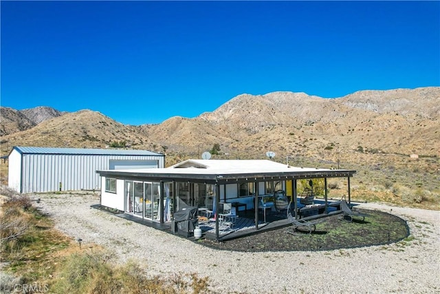 49490 Big Morongo Canyon Rd, Morongo Valley, CA 92256 - back of property with a mountain view
