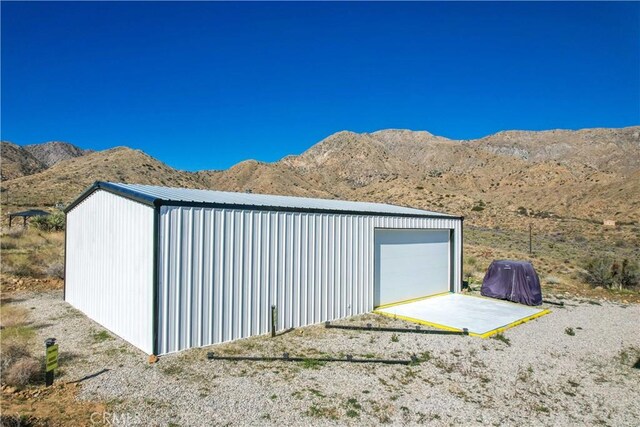 49490 Big Morongo Canyon Rd, Morongo Valley, CA 92256 - view of outbuilding with a mountain view