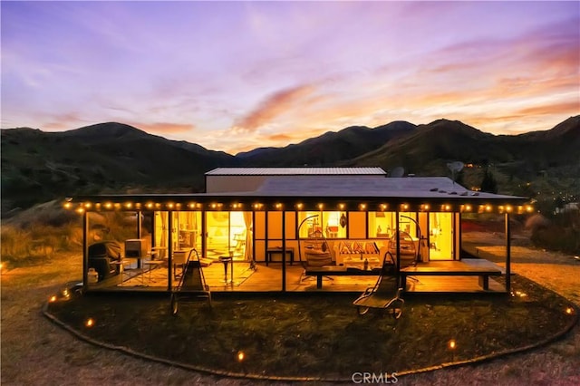 49490 Big Morongo Canyon Rd, Morongo Valley, CA 92256 - back of house with a mountain view