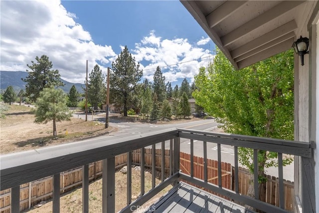 2100 1st Ln, Big Bear City, CA 92314 - balcony featuring a mountain view