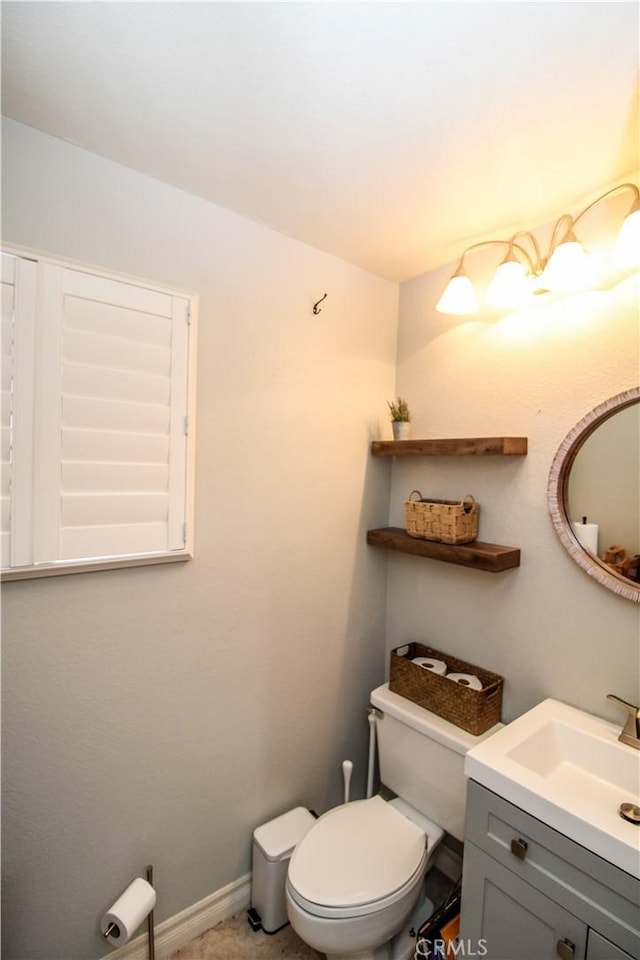 7223 Yarnell Rd, Highland, CA 92346 - half bathroom featuring vanity and toilet