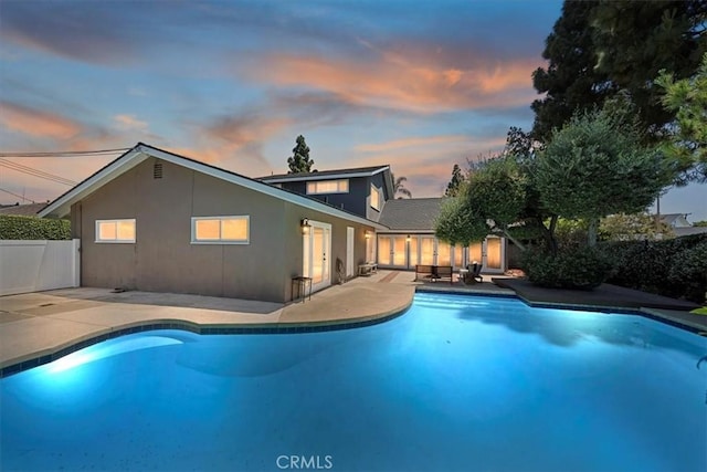 3021 E Hartford Rd, Orange, CA 92869 - view of swimming pool featuring a patio area