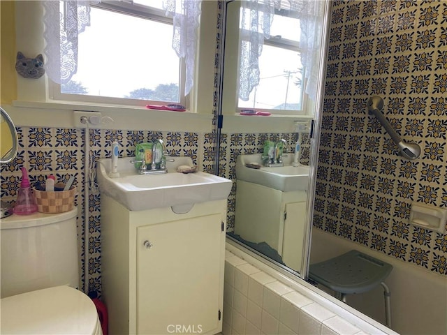 201 Old Creek Rd, Cayucos, CA 93430 - bathroom with vanity and toilet