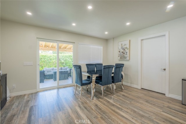 2052 Chenault Pl, Simi Valley, CA 93065 - dining area with wood finished floors, recessed lighting, and baseboards