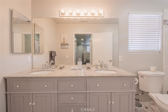 2052 Chenault Pl, Simi Valley, CA 93065 - full bath featuring toilet and double vanity