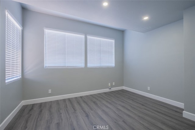 2052 Chenault Pl, Simi Valley, CA 93065 - spare room with dark wood-type flooring, baseboards, and recessed lighting