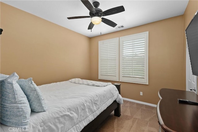 25079 Loring Rd, Wildomar, CA 92595 - carpeted bedroom with baseboards and ceiling fan