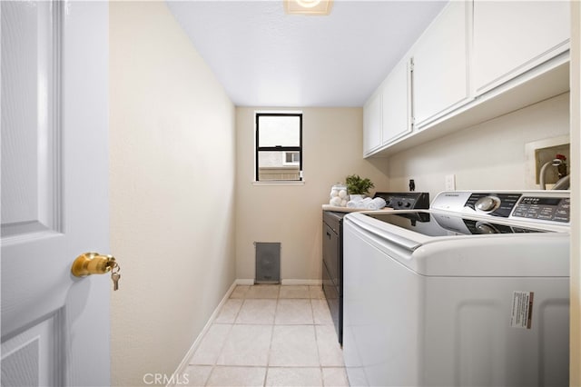 20 Chenile, Irvine, CA 92614 - washroom with cabinet space, independent washer and dryer, baseboards, and light tile patterned floors