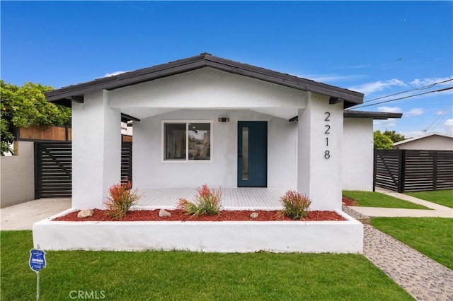 2218 S Meridian Ave, Alhambra, CA 91803 - view of front of house with stucco siding and a porch