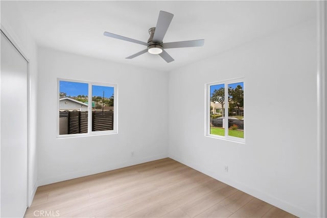 2218 S Meridian Ave, Alhambra, CA 91803 - unfurnished room featuring light wood-style floors and ceiling fan