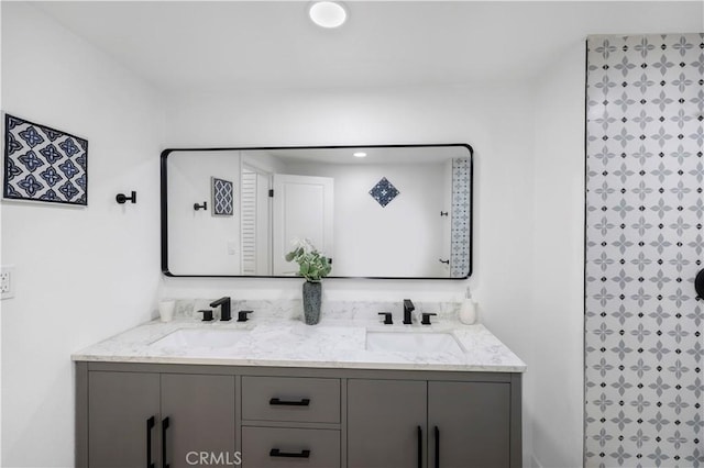 2218 S Meridian Ave, Alhambra, CA 91803 - full bath with double vanity and recessed lighting