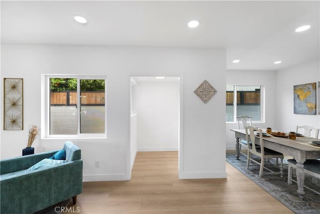 2218 S Meridian Ave, Alhambra, CA 91803 - interior space with light wood-style flooring, recessed lighting, and baseboards