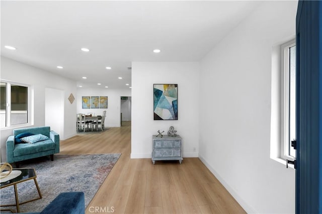2218 S Meridian Ave, Alhambra, CA 91803 - living area featuring light wood-type flooring, recessed lighting, and baseboards