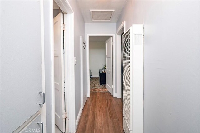 14121 Calais St, Baldwin Park, CA 91706 - hall with a heating unit and wood finished floors