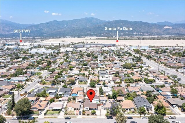 14121 Calais St, Baldwin Park, CA 91706 - aerial view of residential area with a mountain backdrop