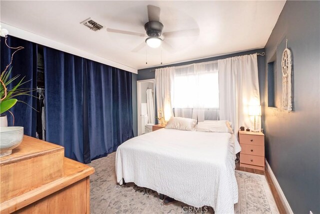 14121 Calais St, Baldwin Park, CA 91706 - bedroom with baseboards and a ceiling fan