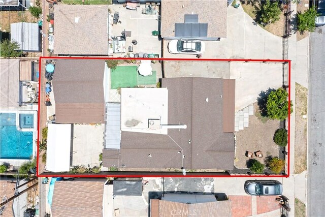 14121 Calais St, Baldwin Park, CA 91706 - aerial view of property and surrounding area featuring property parcel outlined