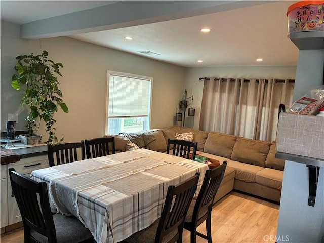 3535 N Mountain View Ave, San Bernardino, CA 92405 - dining area with light wood-style flooring and recessed lighting