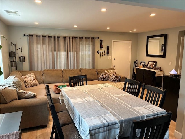 3535 N Mountain View Ave, San Bernardino, CA 92405 - dining room with light wood finished floors and recessed lighting