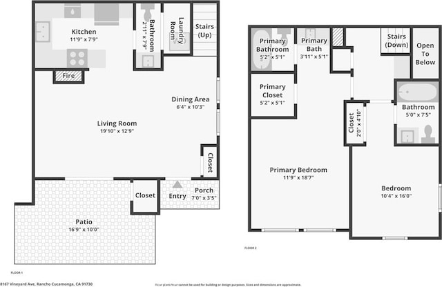 8167 Vineyard Ave Unit 109, Rancho Cucamonga, CA 91730 - floor plan / room layout
