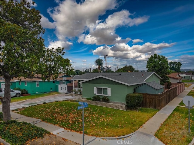 1501 W Baker Ave, Fullerton, CA 92833 - view of front facade featuring concrete driveway and a residential view
