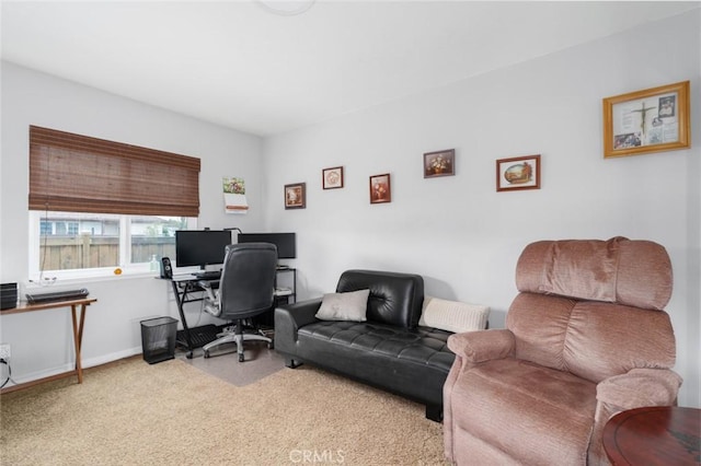 1501 W Baker Ave, Fullerton, CA 92833 - carpeted home office featuring baseboards