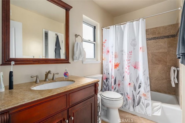 1501 W Baker Ave, Fullerton, CA 92833 - bathroom with toilet, vanity, and shower / tub combo