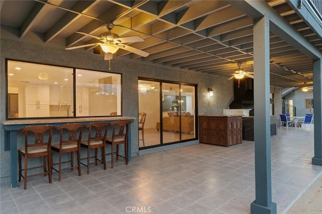 42722 20th St W, Lancaster, CA 93534 - view of patio / terrace with a ceiling fan