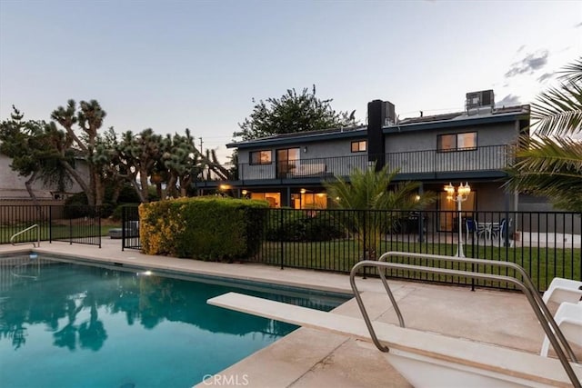 42722 20th St W, Lancaster, CA 93534 - view of swimming pool with a diving board