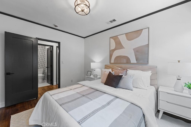 3556 Olive Ave, Long Beach, CA 90807 - bedroom with dark wood-style flooring and ensuite bathroom